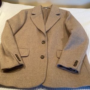Other Stories Wool Blend Oversized Blazer- Light Beige. Size 6. Boxy fit